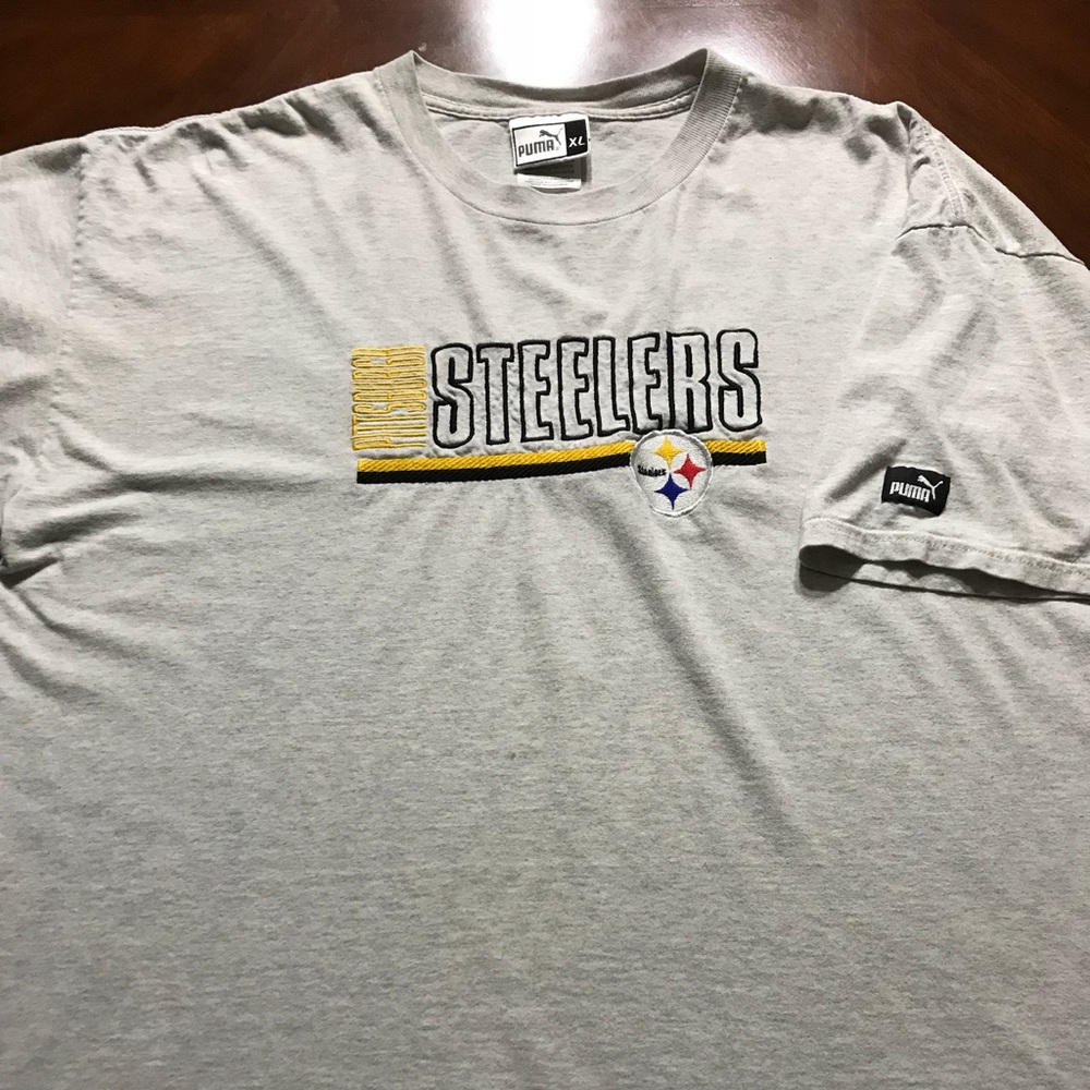 Vintage Puma Pittsburgh Steelers NFL Shirt Size XL